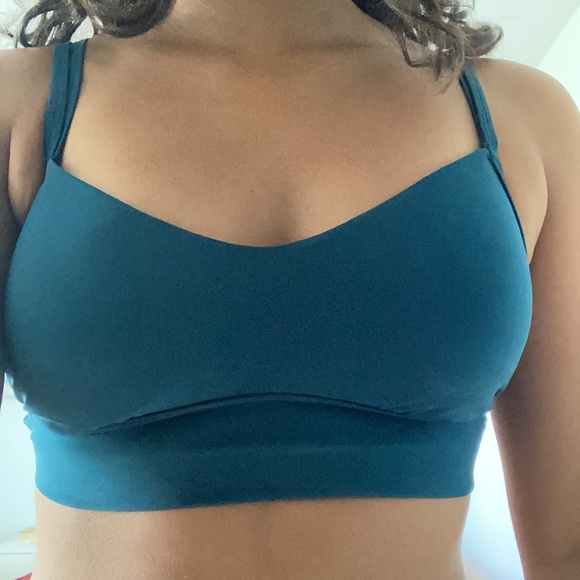 Dark green/teal sports bra - Picture 4 of 5